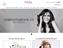 Tablet Screenshot of jafra.com.mx